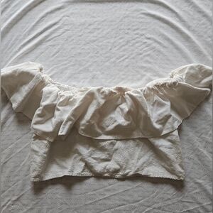 Target A New Day Off-Shoulder Smocked White Top
